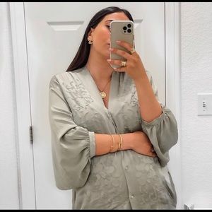 Zara Embroidered Kimono Kaftan Dress